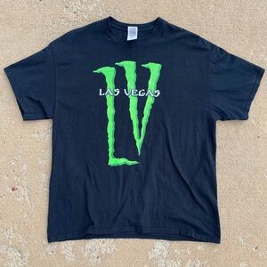 Vintage black and green Monster Energy Las Vegas tee